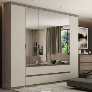 Guarda Roupa Detroid 6P C/ Espelho