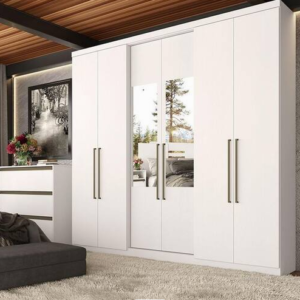 Guarda Roupa Troia Glass C/ Espelho