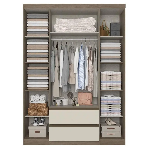 Guarda Roupa Detroid 4P C/ Espelho - Imagem 2