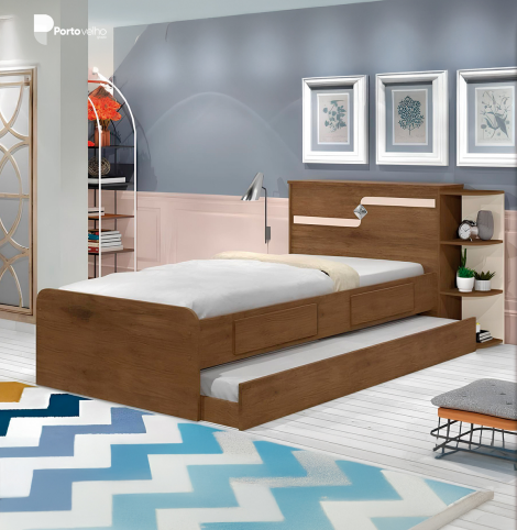Cama Bau Bela C/ Auxiliar
