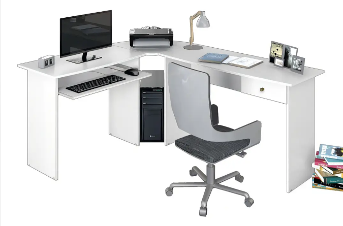 Mesa para Escritório em L Tesla - Imagem 2