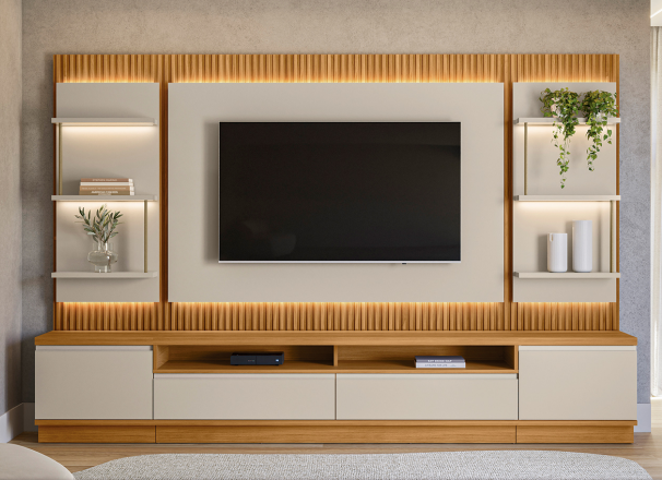 Conjunto Rack e Painel Malbec