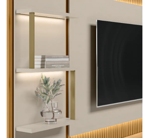 Conjunto Rack e Painel Malbec - Imagem 2