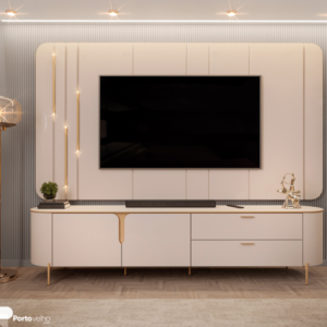 Conjunto Rack e Painel Danúbio 75º