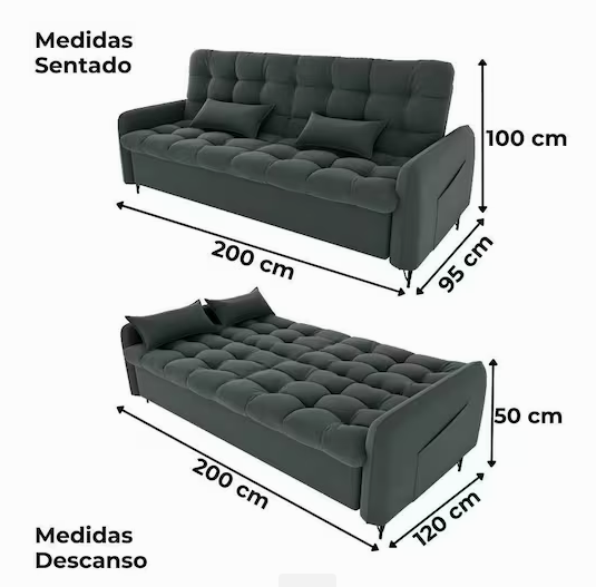 Sofá Cama Pillar - Imagem 3