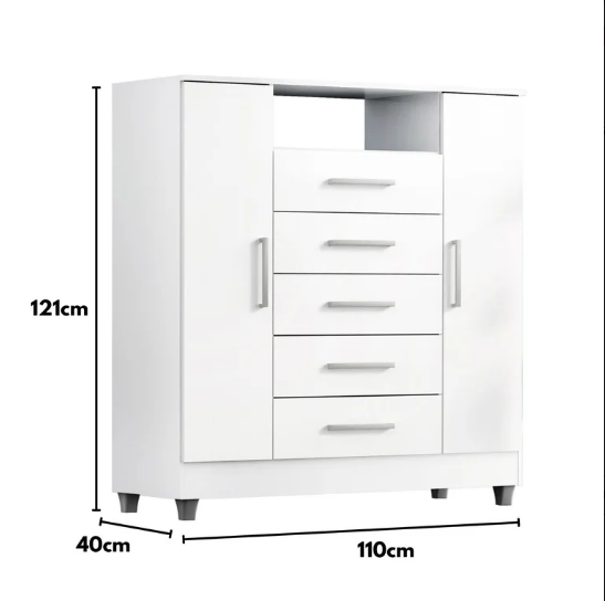 Cômoda Isabele 5G 2P - Imagem 7