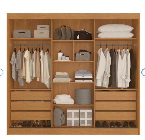 Guarda Roupa Ottawa 6G 3P - Imagem 4